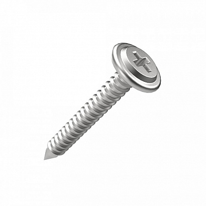 Оптовая цена Саморез с прессшайбой усиленный ГОСТ 4,2х32 (100 шт/1200 шт уп/кор) Промрукав PR17.00345             - опт скидка от 1 шт. в ТД Первый Форт